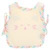 Bavoir tablier éponge chat rayé multicolore - Miaou