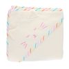 Cape de bain éponge chat rayée multicolore 100x100 - Miaou