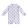 Combinaison de bain anti-UV à damier 9-12 mois