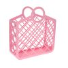 Panier rétro en silicone rose pastel