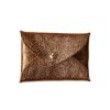 Porte-monnaie enveloppe cuir bronze cuivré