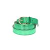 Ceinture à boucle ronde en cuir vert - Taille M
