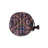 Porte-monnaie rond block print bleu - Mariage Indien
