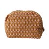 Grande trousse de toilette block print curry - Mariage Indien