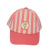 Casquette enfant rayée rose 7-10 ans - Trouville
