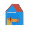 Patch thermocollant chien teckel en tee-shirt orange