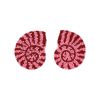 Boucles d'oreilles en perles coquillage clips - Procida