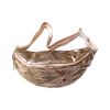 Sac banane femme métallisé doré