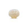 Pince à cheveux crabe coquillage nacré blanc