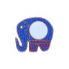 Petit miroir artisanal indien éléphant bleu
