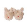 Chaussons lapin fausse fourrure crème 6-12 mois - Chichi pompon