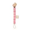 Attache tétine carreaux rose - Chichi pompon