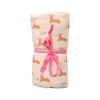 Lange lapin rose 120x120 cm - Chichi pompon