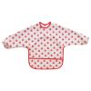 Bavoir tablier manches longues 1-3 ans pommes rouge- Vichy chéri
