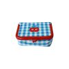 Porte-monnaie fermoir clip vichy bleu - Vichy chéri