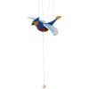 Mobile en bois oiseau bleu - La forêt