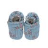 Chaussons fleuris bleu 0-6 mois - À la cueillette