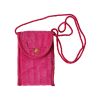 Sac pochette de téléphone en velours rose - Aland