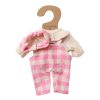 Tenue de poupée Sacha vichy rose - Chichi pompon