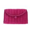 Pochette portefeuille à rabats en velours rose - Aland