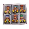 Coffret de 6 musiciens en bois peints à la main