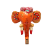 Petit éléphant mural orange en papier mâché
