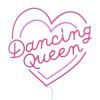 Lampe néon LED Dancing Queen cœur 