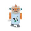 Robot orange à remonter en bois