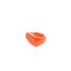 Bague en résine orange