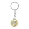 Porte-clés boule disco à facettes doré