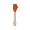 Cuillère en bois et silicone camel - À la cueillette