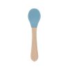 Cuillère en bois et silicone bleu - À la cueillette