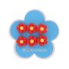 Lot de 2 barrettes fleurs rouges - Vichy chéri