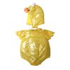 Déguisement bébé poussin jaune métallisé