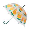 Parapluie adulte fleurs oranges rétro