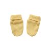 Moufles de naissance bébé pointelle jaune