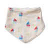 Bavoir bandana éponge bateaux - Petit Matelot