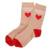 Chaussettes femme beige 
