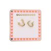 Boucles d'oreilles mini créoles cœurs