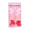 Lot de 6 clips à sachets roses Coeur