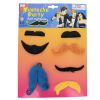 Lot de 7 fausses moustaches adhésives
