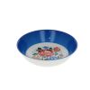 Assiette creuse en mélamine bleue Polka Folk