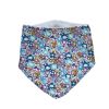 Bavoir bandana - Pivoine pétrole