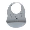 Bavoir silicone Koala gris