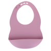 Bavoir silicone rose