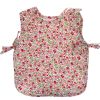 Bavoir tablier - Fleurette rose