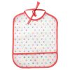 Bavoir transparent imperméable corail cœurs multicolores
