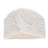 Bonnet Turban côtelé écru adulte