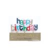 Bougie Happy birthday multicolore