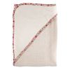Cape de bain - Fleurette rose